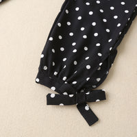 Load image into Gallery viewer, 2 Pieces Set Kid Girls Solid Color Print T-Shirts And Polka dots Pants Wholesale 230308220
