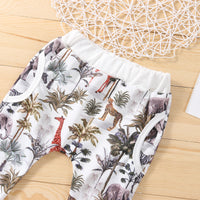 Load image into Gallery viewer, 2 Pieces Set Baby Kid Unisex Animals Cartoon Print Hoodies Sweatshirts And Pants Wholesale 230308243
