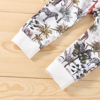 Load image into Gallery viewer, 2 Pieces Set Baby Kid Unisex Animals Cartoon Print Hoodies Sweatshirts And Pants Wholesale 230308243
