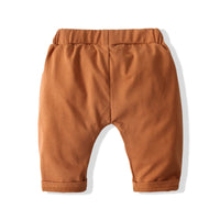 Load image into Gallery viewer, 2 Pieces Set Baby Kid Unisex Letters T-Shirts And Solid Color Ribbon Shorts Wholesale 23030827
