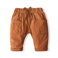 Load image into Gallery viewer, 2 Pieces Set Baby Kid Unisex Letters T-Shirts And Solid Color Ribbon Shorts Wholesale 23030827
