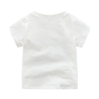 Load image into Gallery viewer, 2 Pieces Set Baby Kid Unisex Letters T-Shirts And Solid Color Ribbon Shorts Wholesale 23030827

