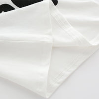 Load image into Gallery viewer, 2 Pieces Set Baby Kid Unisex Letters T-Shirts And Solid Color Ribbon Shorts Wholesale 23030827
