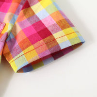 Load image into Gallery viewer, 2 Pieces Set Baby Boys Checked Rompers And Solid Color Shorts Wholesale 230308277
