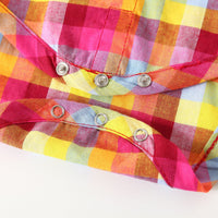 Load image into Gallery viewer, 2 Pieces Set Baby Boys Checked Rompers And Solid Color Shorts Wholesale 230308277
