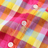 Load image into Gallery viewer, 2 Pieces Set Baby Boys Checked Rompers And Solid Color Shorts Wholesale 230308277
