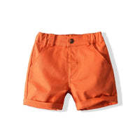 Load image into Gallery viewer, 2 Pieces Set Baby Kid Boys Animals Print Shirts And Solid Color Shorts Wholesale 230308279
