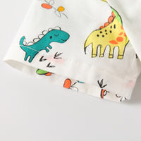 Load image into Gallery viewer, 2 Pieces Set Baby Kid Boys Dinosaur Print Shirts And Solid Color Shorts Wholesale 230308281
