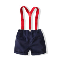 Load image into Gallery viewer, 2 Pieces Set Baby Kid Boys Dinosaur Print Shirts And Solid Color Rompers Wholesale 230308282
