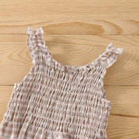 Load image into Gallery viewer, 2 Pieces Set Baby Girls Checked Tops And Shorts Wholesale 230308284
