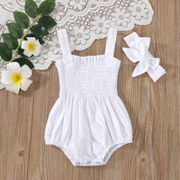 Load image into Gallery viewer, Baby Girls Solid Color Rompers Wholesale 230308293
