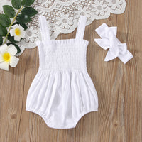 Load image into Gallery viewer, Baby Girls Solid Color Rompers Wholesale 230308293
