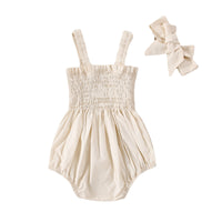 Load image into Gallery viewer, Baby Girls Solid Color Rompers Wholesale 230308293
