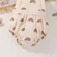 Load image into Gallery viewer, Baby Girls Rainbow Print Rompers Wholesale 230308299
