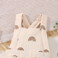 Load image into Gallery viewer, Baby Girls Rainbow Print Rompers Wholesale 230308299
