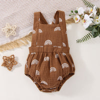 Load image into Gallery viewer, Baby Girls Rainbow Print Rompers Wholesale 230308299
