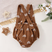 Load image into Gallery viewer, Baby Girls Rainbow Print Rompers Wholesale 230308299
