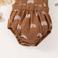 Load image into Gallery viewer, Baby Girls Rainbow Print Rompers Wholesale 230308299
