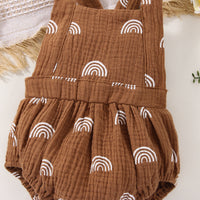 Load image into Gallery viewer, Baby Girls Rainbow Print Rompers Wholesale 230308299
