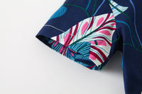 Load image into Gallery viewer, 2 Pieces Set Baby Kid Boys Tropical Shirts And Solid Color Shorts Wholesale 230308302
