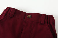 Load image into Gallery viewer, 2 Pieces Set Baby Kid Boys Tropical Shirts And Solid Color Shorts Wholesale 230308302
