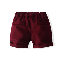 Load image into Gallery viewer, 2 Pieces Set Baby Kid Boys Tropical Shirts And Solid Color Shorts Wholesale 230308302
