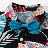 Load image into Gallery viewer, 2 Pieces Set Baby Kid Boys Plant Print Shirts And Ripped Shorts Wholesale 230308306
