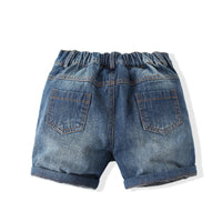 Load image into Gallery viewer, 2 Pieces Set Baby Kid Boys Plant Print Shirts And Ripped Shorts Wholesale 230308306
