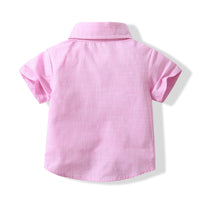 Load image into Gallery viewer, 2 Pieces Set Baby Kid Boys Dressy Solid Color Shirts And Rompers Wholesale 230308307
