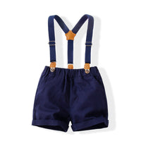 Load image into Gallery viewer, 2 Pieces Set Baby Kid Boys Dressy Solid Color Shirts And Rompers Wholesale 230308307
