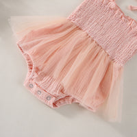 Load image into Gallery viewer, Baby Girls Solid Color Lace Rompers Wholesale 230308310
