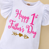 Load image into Gallery viewer, 2 Pieces Set Baby Girls Letters Tops And Bow Shorts Wholesale 230308317
