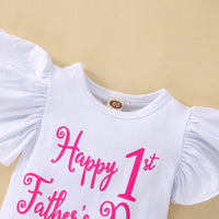 Load image into Gallery viewer, 2 Pieces Set Baby Girls Letters Tops And Bow Shorts Wholesale 230308317
