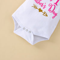 Load image into Gallery viewer, 2 Pieces Set Baby Girls Letters Tops And Bow Shorts Wholesale 230308317
