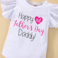 Load image into Gallery viewer, 2 Pieces Set Baby Girls Letters Tops And Bow Shorts Wholesale 230308317
