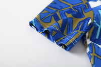 Load image into Gallery viewer, 2 Pieces Set Baby Kid Boys Plant Print Polo Shirts And Solid Color Shorts Wholesale 230308321
