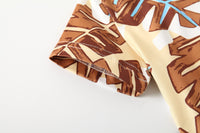 Load image into Gallery viewer, 2 Pieces Set Baby Kid Boys Plant Print Polo Shirts And Solid Color Shorts Wholesale 230308321
