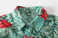 Load image into Gallery viewer, 2 Pieces Set Baby Kid Boys Flower Print Shirts And Plant Shorts Wholesale 230308327
