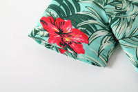 Load image into Gallery viewer, 2 Pieces Set Baby Kid Boys Flower Print Shirts And Plant Shorts Wholesale 230308327
