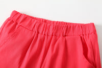 Load image into Gallery viewer, 2 Pieces Set Baby Kid Boys Flower Print Shirts And Solid Color Shorts Wholesale 230308331
