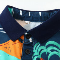 Load image into Gallery viewer, 2 Pieces Set Baby Kid Boys Tropical Shirts And Solid Color Shorts Wholesale 230308335
