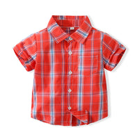 Load image into Gallery viewer, Baby Kid Boys Checked Shirts Wholesale 230308338
