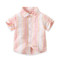 Load image into Gallery viewer, Baby Kid Boys Striped Shirts Wholesale 230308339

