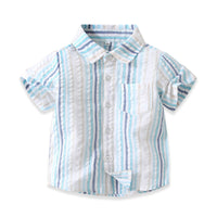 Load image into Gallery viewer, Baby Kid Boys Striped Shirts Wholesale 230308339
