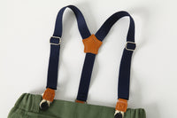 Load image into Gallery viewer, 2 Pieces Set Baby Kid Boys Birthday Party Striped Bow Shirts And Solid Color Rompers Wholesale 230308342
