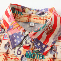 Load image into Gallery viewer, 2 Pieces Set Baby Kid Boys Car Cartoon Print Shirts And Solid Color Shorts Wholesale 230308346
