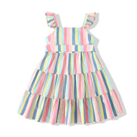Load image into Gallery viewer, Baby Kid Girls Striped Dresses Wholesale 230308348
