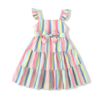Load image into Gallery viewer, Baby Kid Girls Striped Dresses Wholesale 230308348
