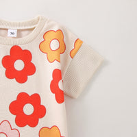 Load image into Gallery viewer, 2 Pieces Set Baby Girls Flower Print Tops And Pants Wholesale 230308355
