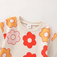 Load image into Gallery viewer, 2 Pieces Set Baby Girls Flower Print Tops And Pants Wholesale 230308355

